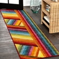 thumbnail image 1 of JONATHAN Y DAZZLE 2 x 8 Runner Rug, Retro Rainbow Stripe - Multi, DZC102A-28, 1 of 8