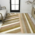 thumbnail image 1 of JONATHAN Y DAZZLE 5 x 8 Area Rug, Retro Rainbow Stripe - Red/Gold/Cream, DZC102C-5, 1 of 5