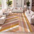 thumbnail image 1 of JONATHAN Y DAZZLE 8 x 10 Area Rug, Retro Rainbow Stripe - Red/Gold/Cream, DZC102C-8, 1 of 9