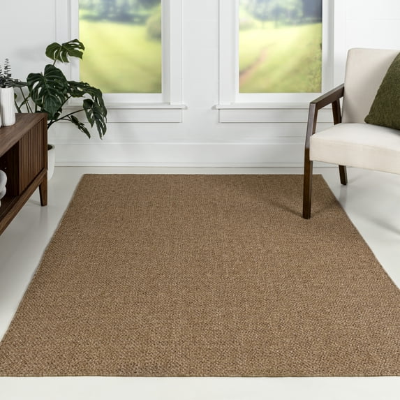 JONATHAN Y FAUX VERDE 3 x 5 Area Rug, Solana Easy Jute Rustic Solid ...