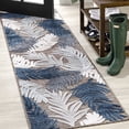 thumbnail image 1 of JONATHAN Y HAWAII 2 x 8 Runner Rug, Montego Tropical Palm - Brown/Navy/Ivory, HWC101B-28, 1 of 9