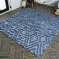 thumbnail image 1 of JONATHAN Y IBIZA 5' Square Area Rug, Balansat Moroccan Diamond - Navy, IBZ100B-5SQ, 1 of 8
