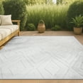 thumbnail image 1 of JONATHAN Y IBIZA 4 x 6 Area Rug, Balansat Moroccan Diamond - Ivory, IBZ100D-4, 1 of 10