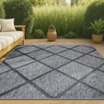 thumbnail image 1 of JONATHAN Y IBIZA 3 x 5 Area Rug, Salines Diamond Trellis - Dark Gray, IBZ101A-3, 1 of 10