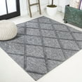thumbnail image 1 of JONATHAN Y IBIZA 5' Square Area Rug, Salines Diamond Trellis - Dark Gray, IBZ101A-5SQ, 1 of 9