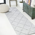 thumbnail image 1 of JONATHAN Y IBIZA 2 x 8 Runner Rug, Salines Diamond Trellis - Light Gray, IBZ101C-28, 1 of 10