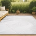 thumbnail image 1 of JONATHAN Y IBIZA 5 x 8 Area Rug, Salines Diamond Trellis - Ivory, IBZ101D-5, 1 of 10
