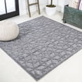 thumbnail image 1 of JONATHAN Y IBIZA 5' Square Area Rug, Talaia Neutral Geometric - Dark Gray, IBZ102A-5SQ, 1 of 9