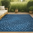 thumbnail image 1 of JONATHAN Y IBIZA 4 x 6 Area Rug, Portmany Neutral Diamond Trellis - Navy, IBZ104B-4, 1 of 10