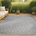 thumbnail image 1 of JONATHAN Y IBIZA 5 x 8 Area Rug, Portmany Neutral Diamond Trellis - Light Gray, IBZ104C-5, 1 of 10