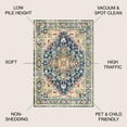 thumbnail image 1 of JONATHAN Y JONATHAN  Y Audrey Geometric Medallion Area Rug 3 X 5 - Blue/Beige, 1 of 5