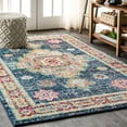 thumbnail image 1 of JONATHAN Y JONATHAN  Y Boho FLAIR Medallion Area Rug 3 X 5 - Navy/Red, 1 of 3