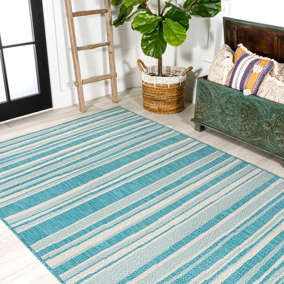 JONATHAN Y JONATHAN Y Chevron Wavy Stripe Modern Indoor/Outdoor Area ...