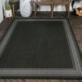 thumbnail image 1 of JONATHAN Y JONATHAN  Y Havana Classic Diamond Border Indoor/Outdoor Area Rug 5 X 8 - Black/Gray, 1 of 5
