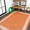 thumbnail image 1 of JONATHAN Y JONATHAN  Y Havana Classic Diamond Border Indoor/Outdoor Area Rug 5 X 8 - Orange/Cream, 1 of 5