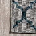 thumbnail image 1 of JONATHAN Y JONATHAN  Y Isla Ogee Trellis Indoor/Outdoor Area Rug 8 X 10 - Gray/Teal, 1 of 5