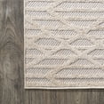 thumbnail image 1 of JONATHAN Y JONATHAN  Y Jazz High-Low Pile Moroccan Diamond Modern Indoor/Outdoor Area Rug 5 X 8 - Beige, 1 of 5
