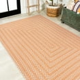 thumbnail image 1 of JONATHAN Y JONATHAN  Y Lucia Modern Concentric Squares Indoor/Outdoor Area Rug 4 X 6 - Orange/Cream, 1 of 5