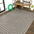 thumbnail image 1 of JONATHAN Y JONATHAN  Y Lucia Modern Concentric Squares Indoor/Outdoor Area Rug 5 X 8 - Black/Light Gray, 1 of 5