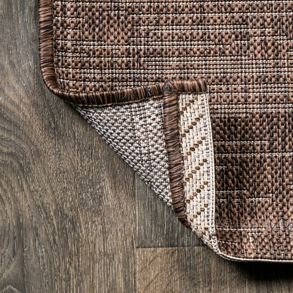 JONATHAN Y JONATHAN Y Madaba Modern Strie' Indoor/Outdoor Area Rug 3 X 5 - Brown/Beige