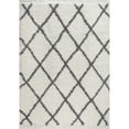 thumbnail image 1 of JONATHAN Y JONATHAN  Y Modern Shag Plush Tassel Moroccan Geometric Trellis Area Rug 8 X 10 - Cream/Grey, 1 of 5
