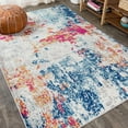 thumbnail image 1 of JONATHAN Y JONATHAN  Y Petalo Modern Abstract Area Rug Blue/Multi 5 X 8 5' x 8' Indoor,Accent Rectangle, 1 of 5