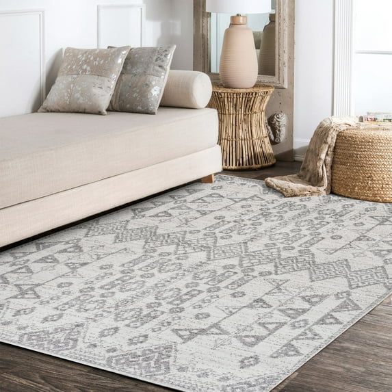 JONATHAN Y JONATHAN Y Skoura Tribal Diamond Geometric Area Rug 5 X 8