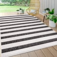 thumbnail image 1 of JONATHAN Y JONATHAN  Y Tavira Wide Stripe Indoor/Outdoor Area Rug 8 X 10 - Black/Cream, 1 of 5