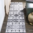 thumbnail image 1 of JONATHAN Y MOROCCAN HYPE 2 x 10 Runner Rug, Sura Kilim Geometric - Gray/Anthracite, MOH500A-210, 1 of 9