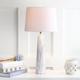 thumbnail image 1 of JONATHAN Y Bradley 29" Resin LED Table Lamp, White/Black Faux Marble, JYL1002A, 1 of 8