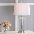thumbnail image 1 of JONATHAN Y Walsh 25" Glass LED Table Lamp, Clear/Chrome, JYL1018A, 1 of 7