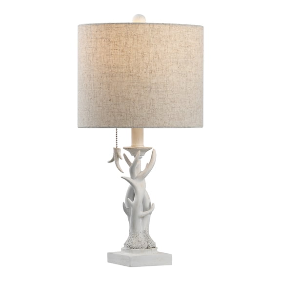 JONATHAN Y Gaston 20.5" Resin Mini LED Table Lamp, Antique White, JYL1031C