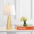 thumbnail image 1 of JONATHAN Y Owen 20.5" Contemporary Resin LED Table Lamp, Gold Painting, JYL1038A, 1 of 9
