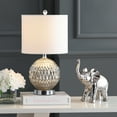 thumbnail image 1 of JONATHAN Y Krister 20.5" Glass/Metal LED Table Lamp, Silver/Ivory, JYL1041A, 1 of 8