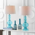 thumbnail image 1 of JONATHAN Y Genie 28.5" Glass LED Table Lamp, Aqua (Set of 2), JYL1061A-SET2, 1 of 6
