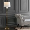 thumbnail image 1 of JONATHAN Y Vaughn 60" Modern Metal/Resin LED Floor Lamp, Brass Gold/White, JYL1093A, 1 of 8