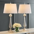 thumbnail image 1 of JONATHAN Y Chloe 32.5" Glass LED Table Lamp, Champagne (Set of 2), JYL2067A-SET2, 1 of 7