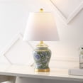 thumbnail image 1 of JONATHAN Y Penelope 22" French Country Cottage Ceramic/Iron Chinoiserie Floral Ginger Jar LED Table Lamp, Green/White, JYL3005E, 1 of 7