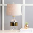 thumbnail image 1 of JONATHAN Y Stevens 25.5" Glass LED Table Lamp, Clear/Brass, JYL4001A, 1 of 7
