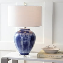 JONATHAN Y Wayland 26" Ceramic LED Table Lamp, Seaside Blue, JYL5013A