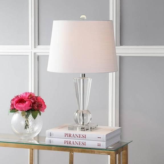 JONATHAN Y Wynne 22" Crystal LED Table Lamp, Clear, JYL5016A