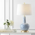 thumbnail image 1 of JONATHAN Y Chinois 30" Ceramic/Iron Classic Cottage LED Table Lamp, Blue/White, JYL5051A, 1 of 7