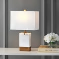 thumbnail image 1 of JONATHAN Y Trevor 22.5" Marble/Iron Gold Modern Console LED Table Lamp, white, JYL5054A, 1 of 6