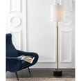 thumbnail image 1 of JONATHAN Y Crosby 66" Adjustable Height Metal LED Floor Lamp, Brass/Black Marble, 1 of 9