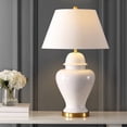 thumbnail image 1 of JONATHAN Y Sagwa 33" Ceramic/Iron Modern Classic LED Table Lamp, White, JYL6619A, 1 of 8