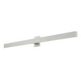 thumbnail image 1 of JONATHAN Y Vara 49.5" Modern Minimalist Indoor/Outdoor Metal 350-Degree Rotate Dimmable Integrated Linear LED Wall Sconce, Silver, 1 of 10