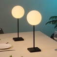 thumbnail image 1 of JONATHAN Y Allie 17.5" Modern Minimalist Indoor/Outdoor Metal Globe Rechargeable/Cordless Dimmable Integrated LED Table Lamp with Touch Sensor, Black (Set of 2), JYL7167B-SET2, 1 of 7