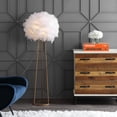 thumbnail image 1 of JONATHAN Y Stork 52" Feather Metal LED Floor Lamp, White/Gold, JYL9052A, 1 of 6