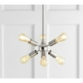 thumbnail image 1 of JONATHAN Y Jobs 17.5" Sputnik Metal LED Chandelier, Nickel, JYL9524A, 1 of 8
