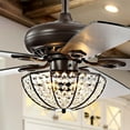 thumbnail image 1 of JONATHAN Y Joanna 52" 3-Light Bronze Crystal LED Ceiling Fan With Remote, Oil Rubbed Bronze, 1 of 9